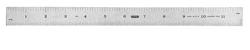 12" Rigid Stainless Steel Rule 12" Rigid Stainless Steel Rule